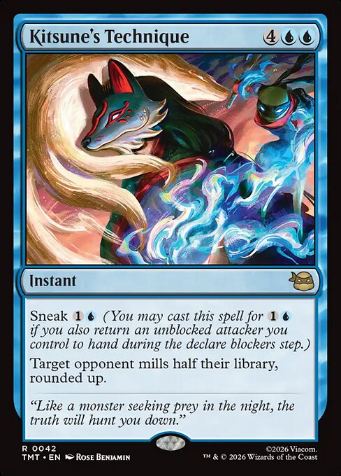 Kitsune's Technique card from the Teenage Mutant Ninja Turtles set