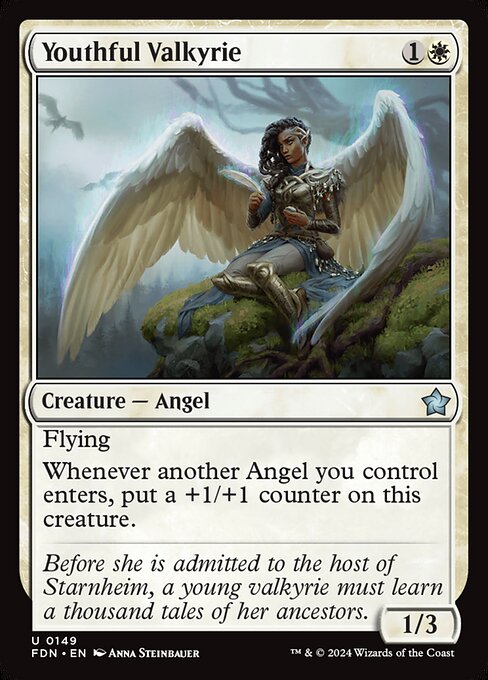  Foil Youthful Valkyrie card from the Foundations set