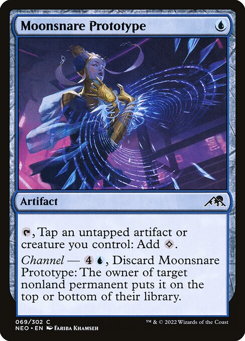  Foil Moonsnare Prototype card from the Kamigawa: Neon Dynasty set