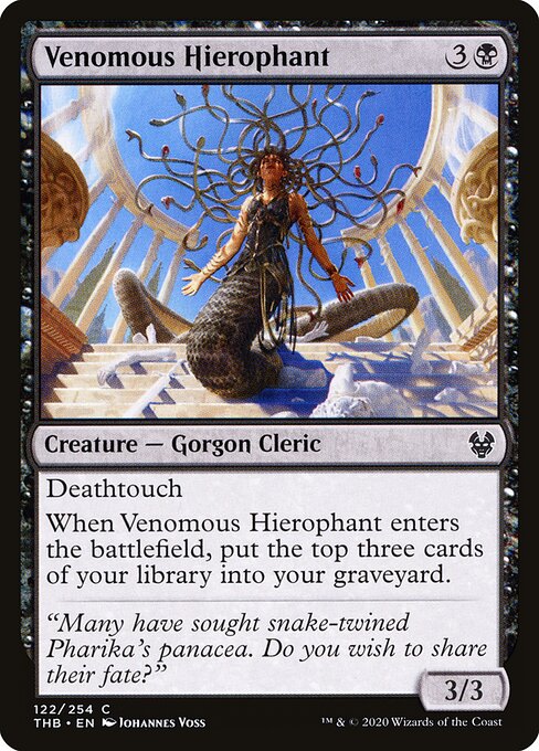  Foil Venomous Hierophant card from the Theros Beyond Death set