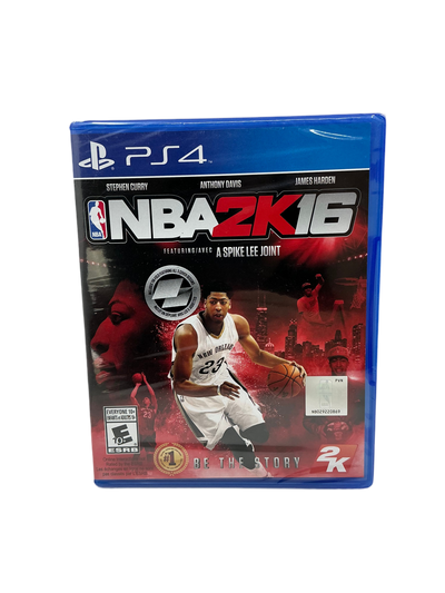 NBA 2K16 video game case for PS4 on a white background