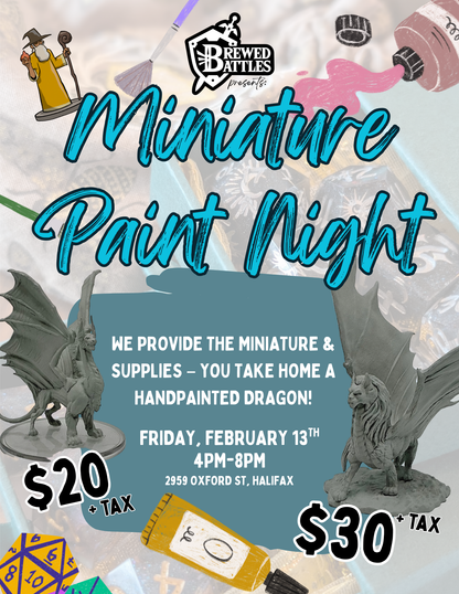 Miniature Paint Night