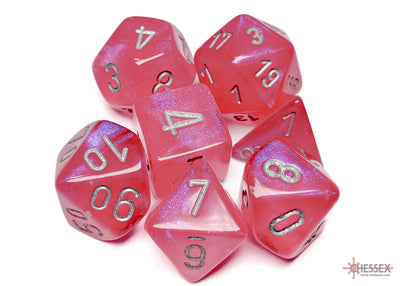 Chessex Pink (Silver) Polyhedral Dice