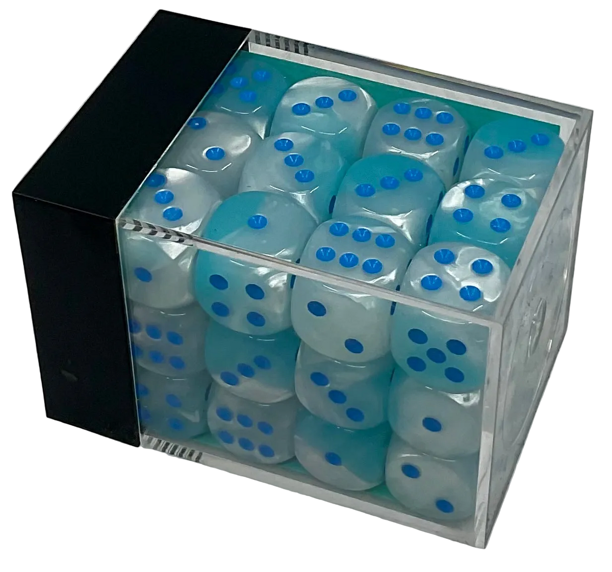 Chessex Gemini® Pearl Turquoise-White (Blue)