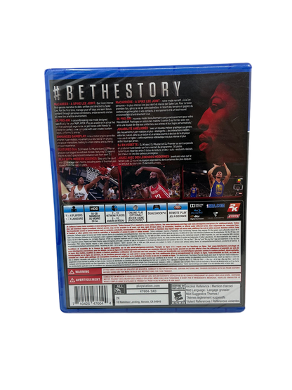 Back cover of a Blu-ray disc with NBA branding and images of people.
