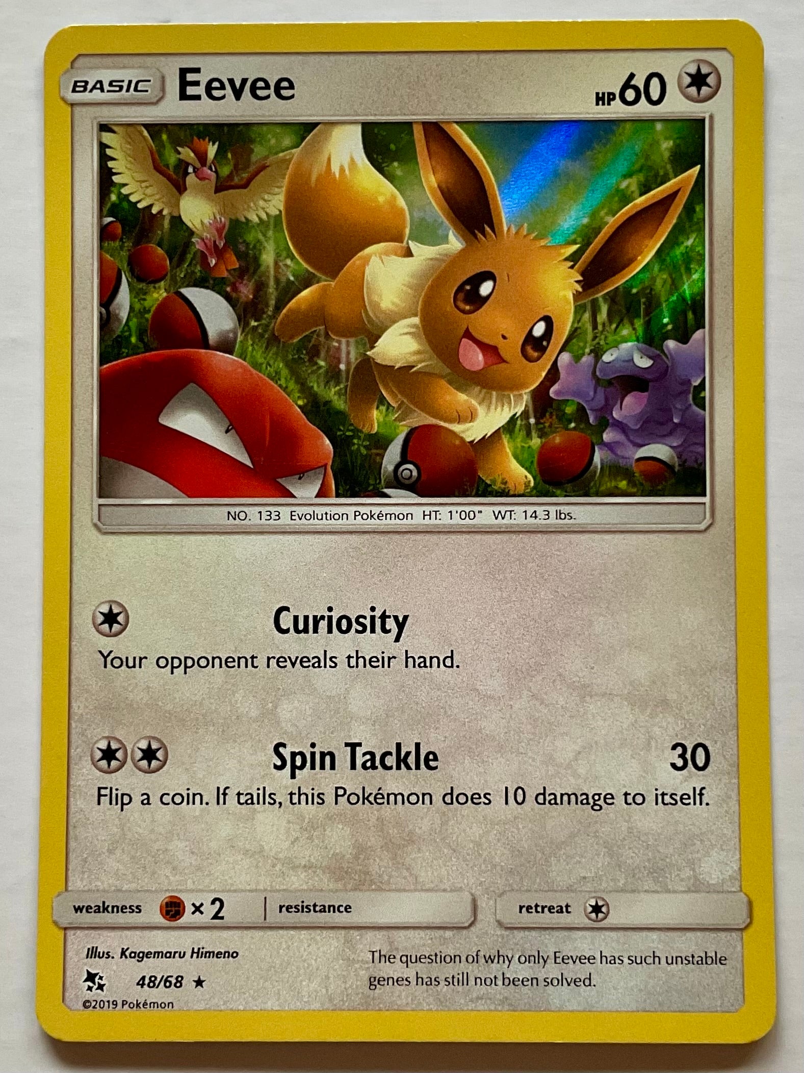 Eevee (Holo) 48/68 - Hidden Fates
