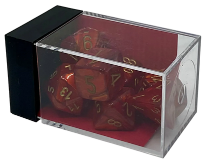 Chessex Scarlet™ (Gold) Polyhedral Dice