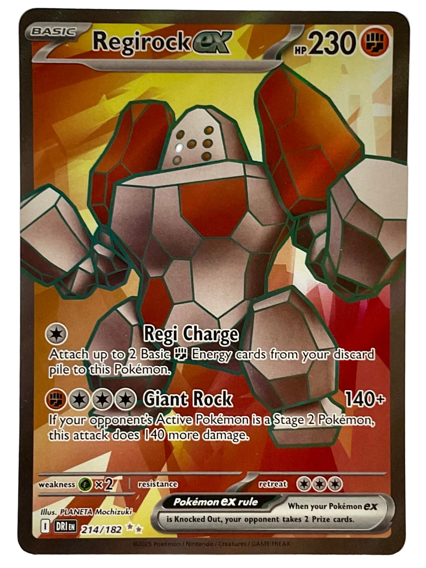 Regirock ex 215/182 - Destined Rivals