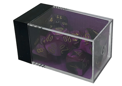 Chessex Black-Purple (Gold) Polyhedral Dice