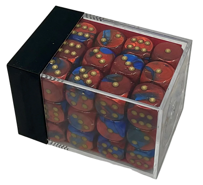 Chessex Gemini® Blue-Red (Gold)