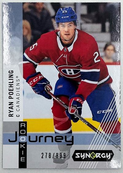 2019-2020 UD Synergy Rookie Journey Ryan Poehling #RP-4 /899