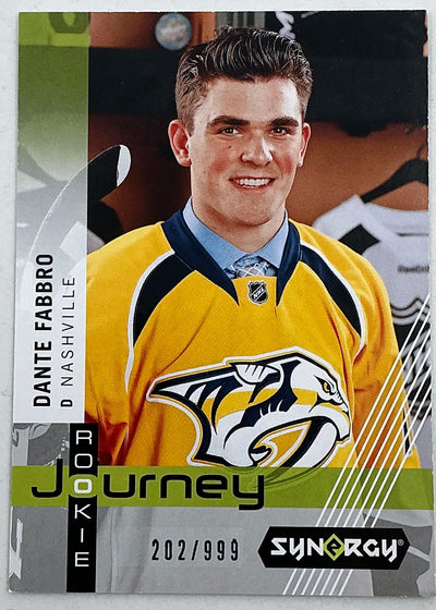 2019-2020 UD Synergy Rookie Journey Dante Fabbro #RP-9 /999