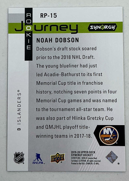 2019-2020 UD Synergy Rookie Journey Noah Dobson #RP-15 /999