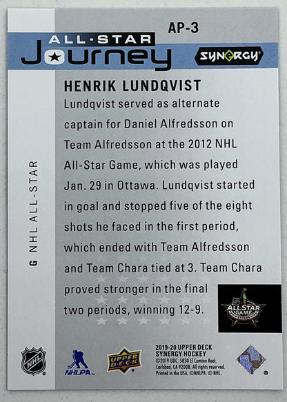 2019-2020 UD Synergy All-Star Journey Henrik Lundqvist #AP-3 /899