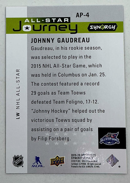 2019-2020 UD Synergy All-Star Journey Johnny Gaudreau #AP-4 /999