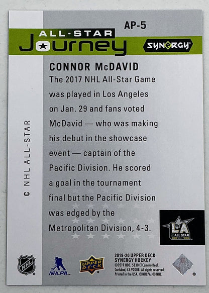 2019-2020 UD Synergy All-Star Journey Connor McDavid #AP-5 /999