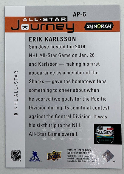 2019-2020 UD Synergy All-Star Journey Erik Karlsson #AP-6 /999