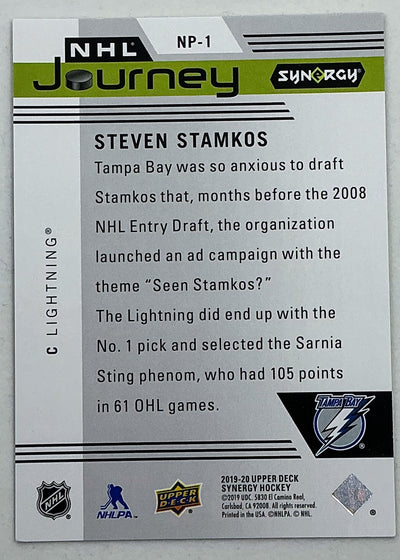 2019-2020 UD Synergy NHL Journey Steven Stamkos #NP-1 /999