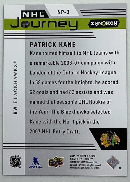 2019-2020 UD Synergy NHL Journey Patrick Kane #NP-3 /999