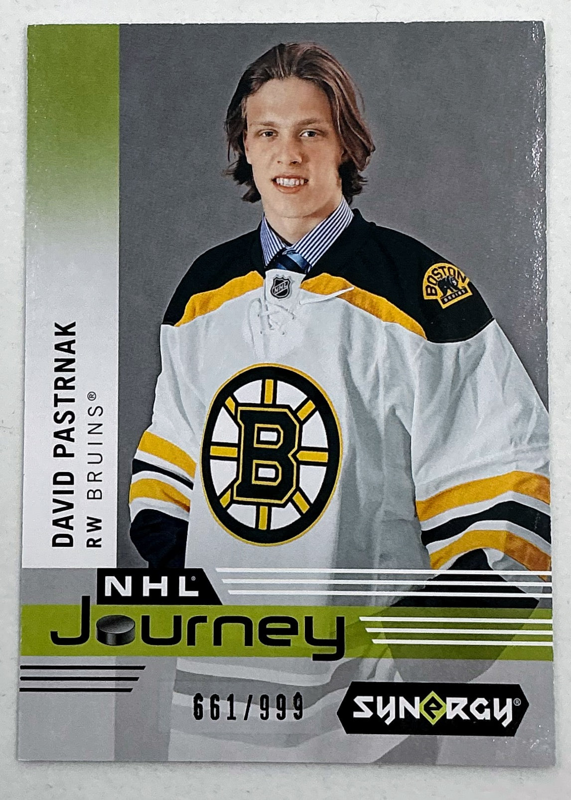 2019-2020 UD Synergy NHL Journey David Pastrnak #NP-8 /899