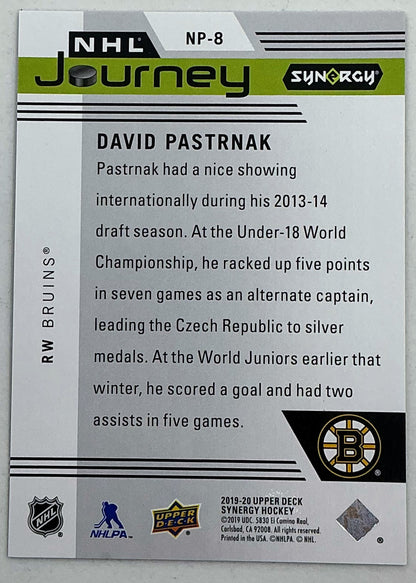 2019-2020 UD Synergy NHL Journey David Pastrnak #NP-8 /899