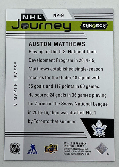 2019-2020 UD Synergy NHL Journey Auston Matthews #NP-9