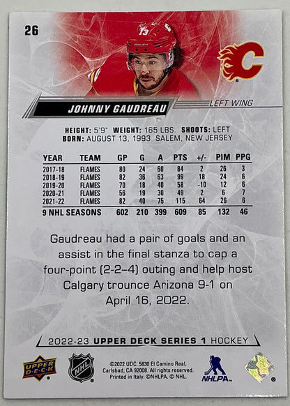 2022-2023 NHL Series 1 Johnny Gaudreau
