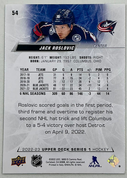 2022-2023 NHL Series 1 Jack Roslovic