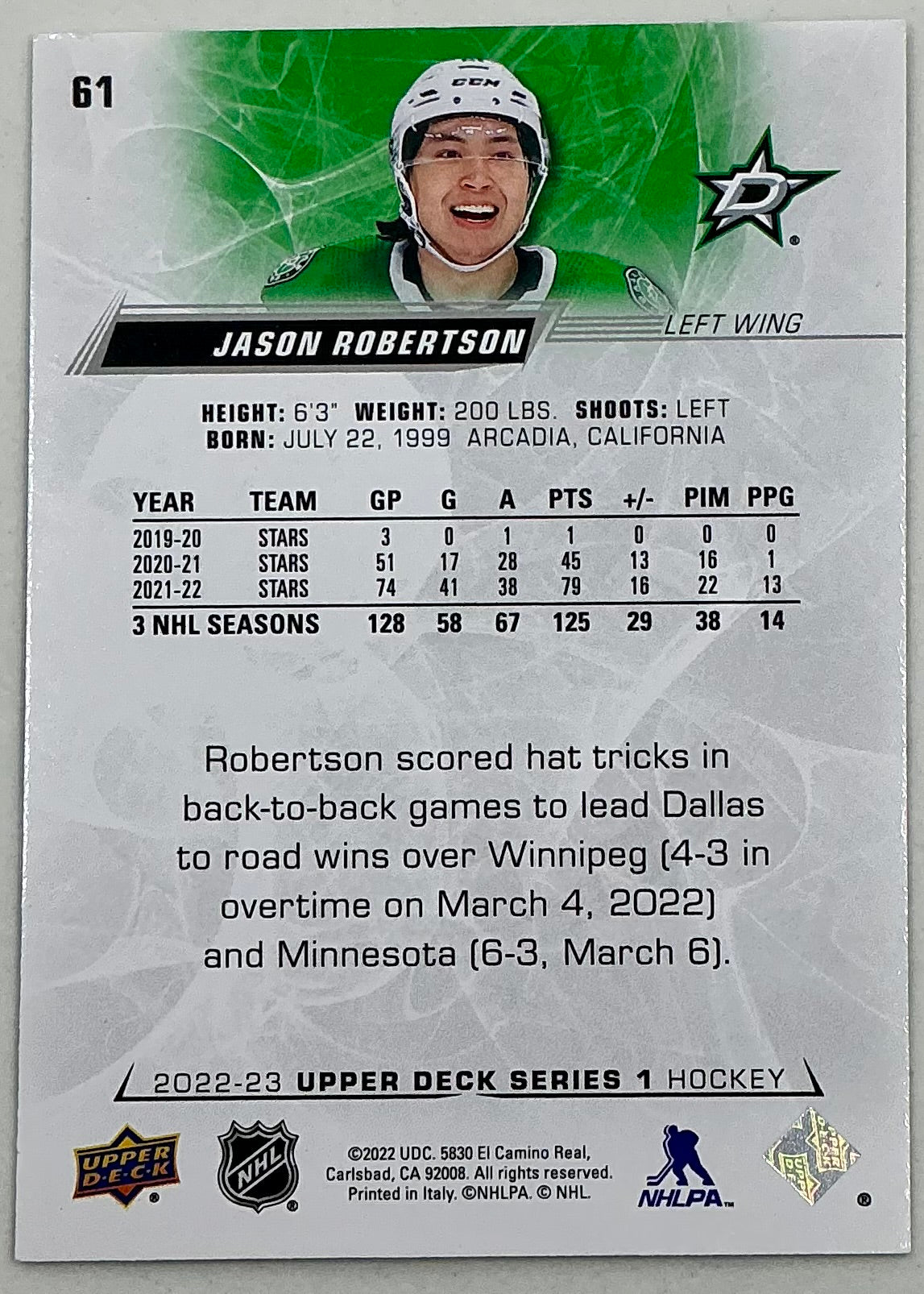 2022-2023 NHL Series 1 Jason Robertson