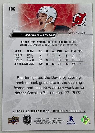 2022-2023 NHL Series 1 Nathan Bastian