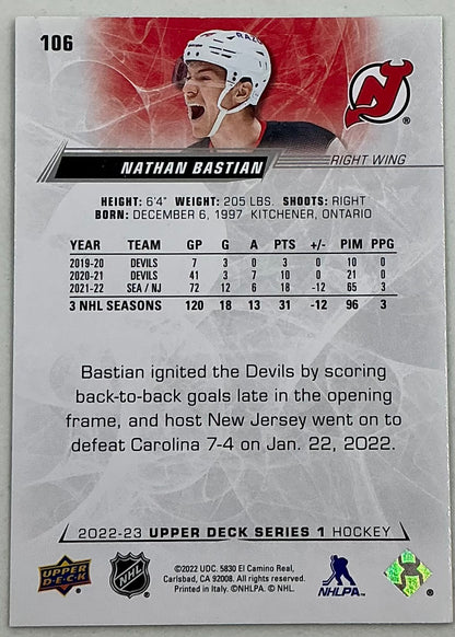 2022-2023 NHL Series 1 Nathan Bastian