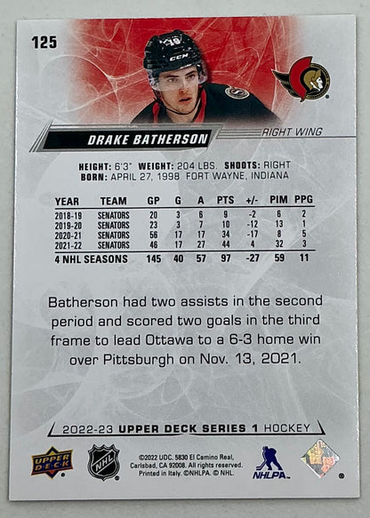 2022-2023 NHL Series 1 Drake Batherson