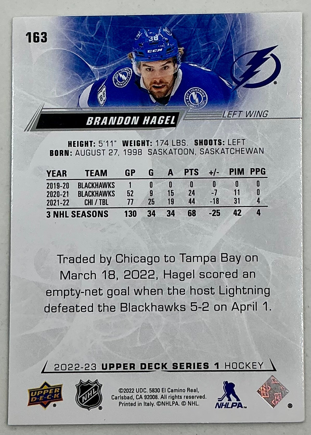 2022-2023 NHL Series 1 Brandon Hagel