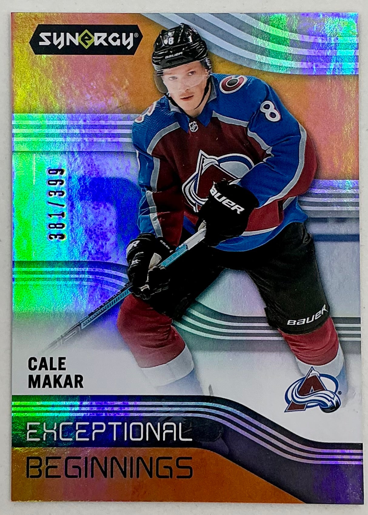 2019-2020 UD Exceptional Beginnings Cale Makar #EB-1 /399