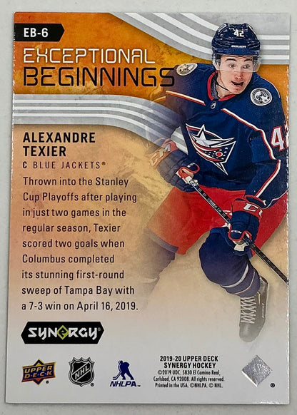 2019-2020 UD Exceptional Beginnings Alexandre Texier #EB-6 /399