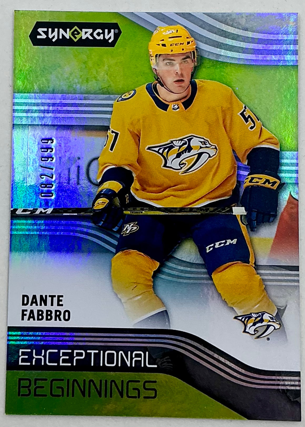 2019-2020 UD Exceptional Beginnings Dante Fabbro #EB-8 /999