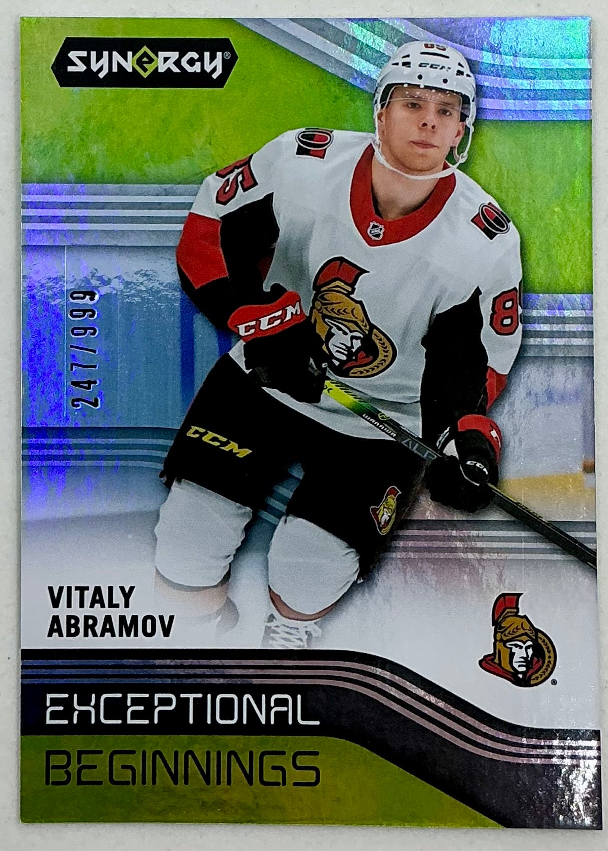 2019-2020 UD Exceptional Beginnings Vitaly Abramov #EB-13 /999
