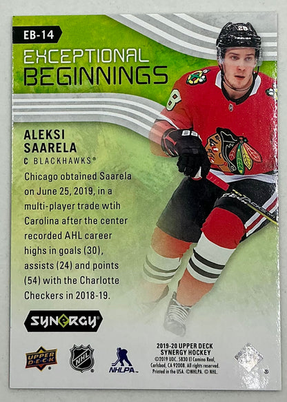 2019-2020 UD Exceptional Beginnings Aleksei Saarela #EB-14 /999