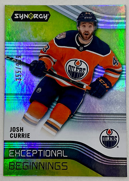 2019-2020 UD Exceptional Beginnings Josh Currie #EB-21 /999