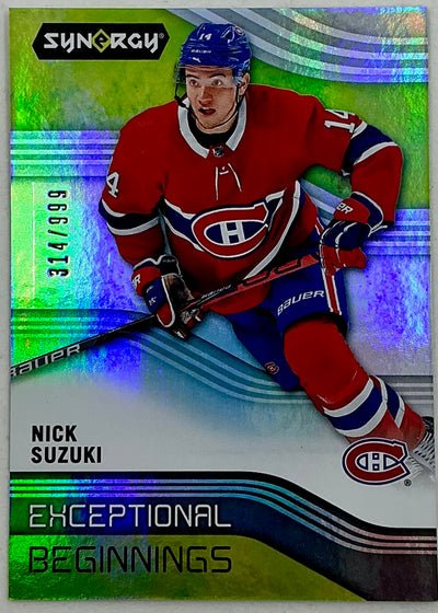 2019-2020 UD Exceptional Beginnings Nick Suzuki #EB-29 /999