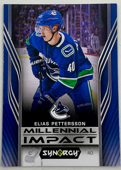 2019-2020 UD Millennial Impact Elias Pettersson #MI-4