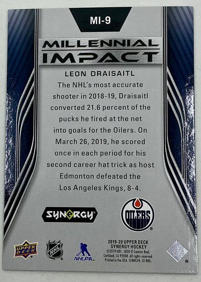 2019-2020 UD Millennial Impact Leon Draisaitl #MI-9