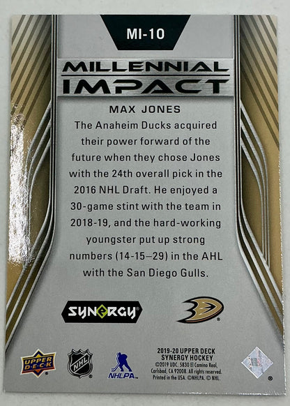 2019-2020 UD Millennial Impact Max Jones #MI-10