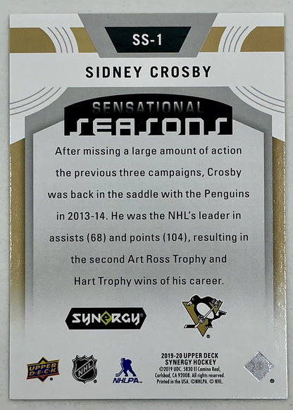 2019-2020 UD Sensational Seasons Sidney Crosby #SS-1