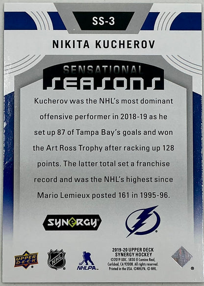 2019-2020 UD Sensational Seasons Nikita Kucherov #SS-3