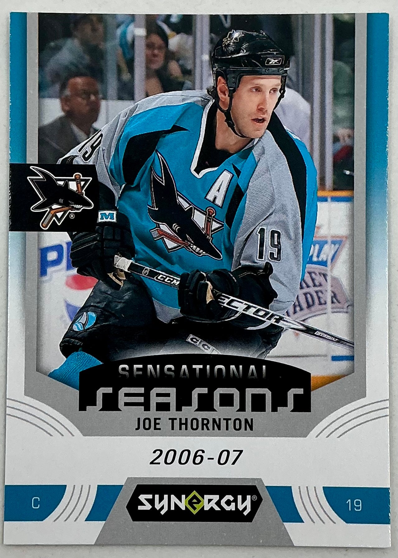 2019-2020 UD Sensational Seasons Joe Thornton #SS-5