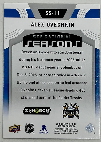 2019-2020 UD Sensational Seasons Alex Ovechkin #SS-11