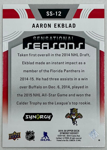 2019-2020 UD Sensational Seasons Aaron Ekblad #SS-12