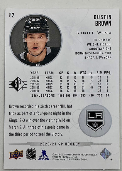 2020-2021 SP Authentic Dustin Brown #82