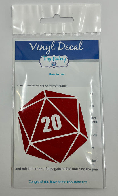 d20 Vinyl Decal